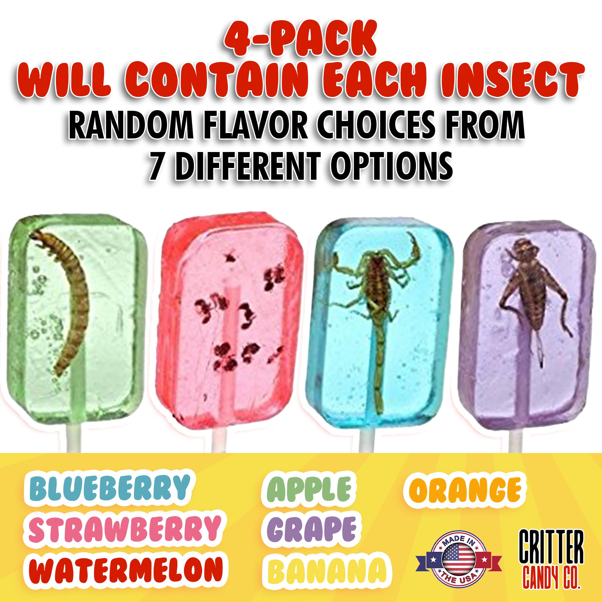 Jerky-n-Spice HotLix worm lollipop, savory crunch in a playful bite
