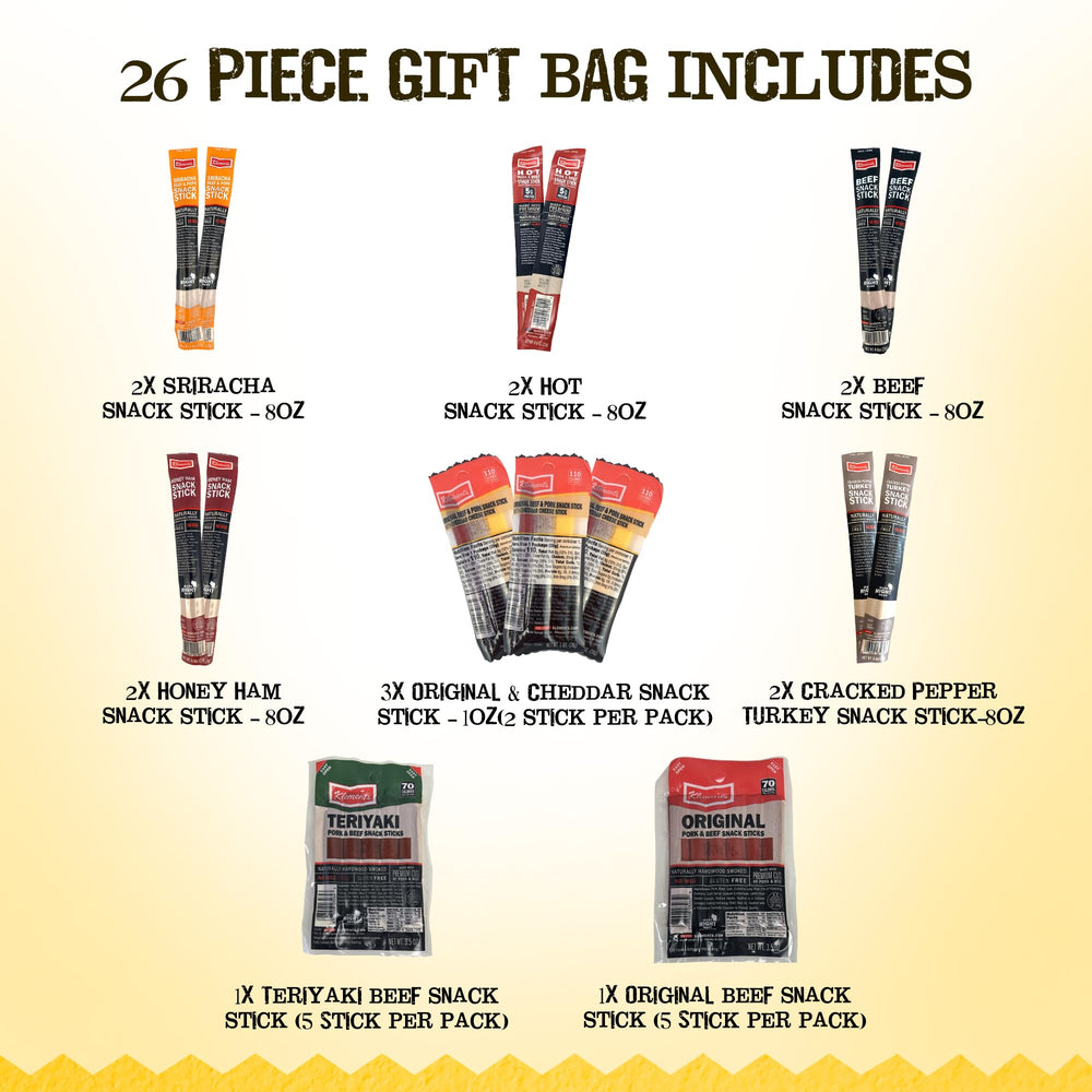 Jerky.com 10 individually wrapped meat sticks for on-the-go snacking