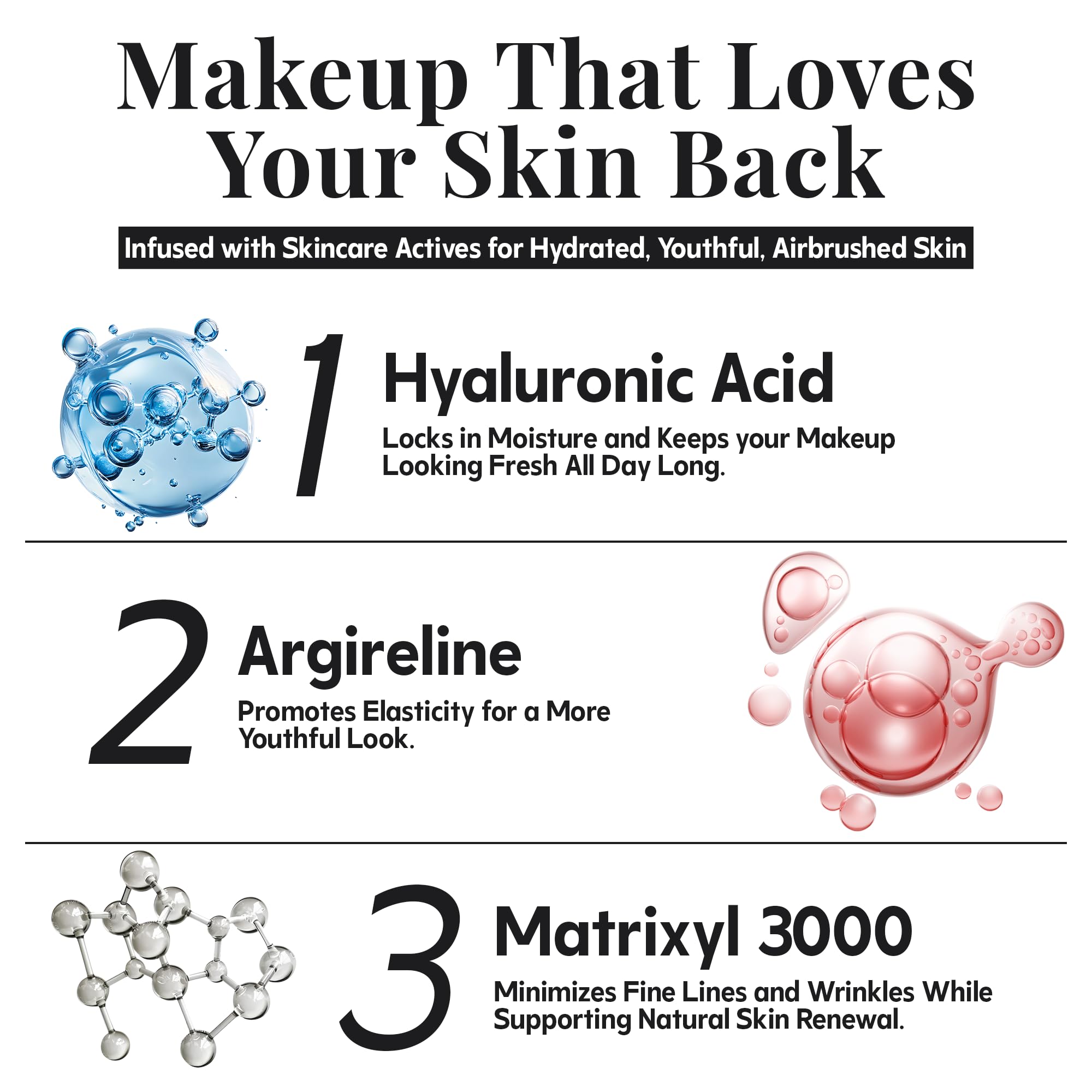 Sweat-proof and humidity-resistant MagicMinerals foundation stays put.