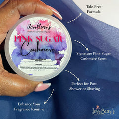 Image shows post-shower use for silky finish and daily freshness.