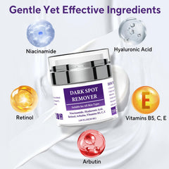 Jessasjet Dark Spot Remover on the face with quick-absorbing cream.