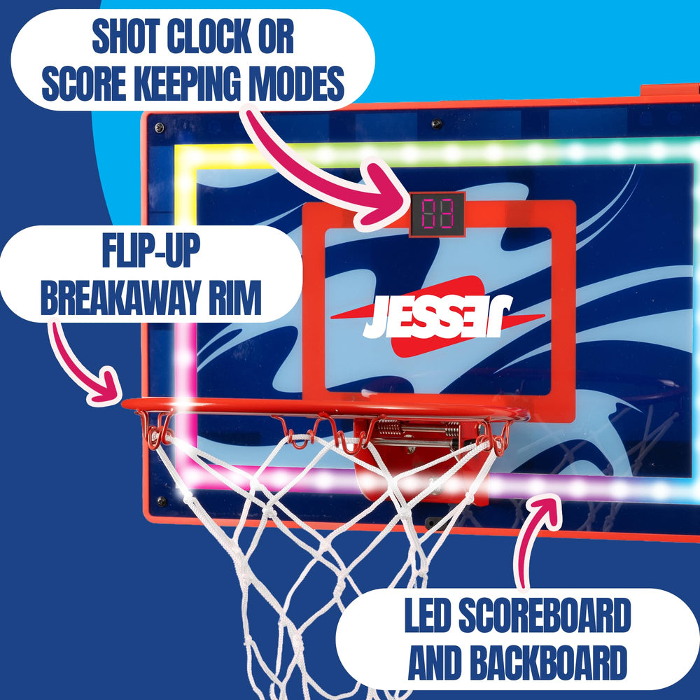 Jesser Hoop LED score display shows real-time points for competitive play