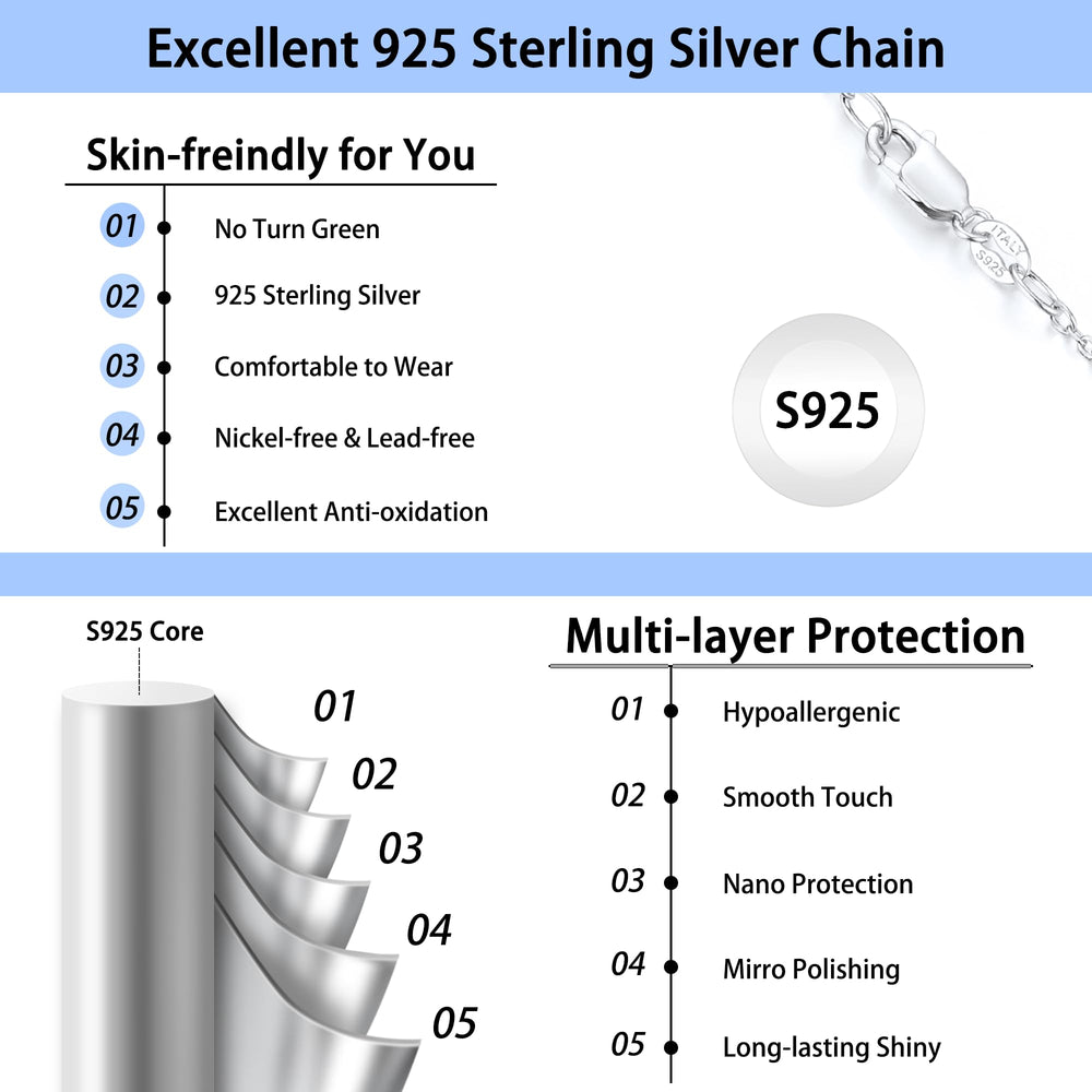 Jewlpire silver chain packaging in a gift box for gifting.