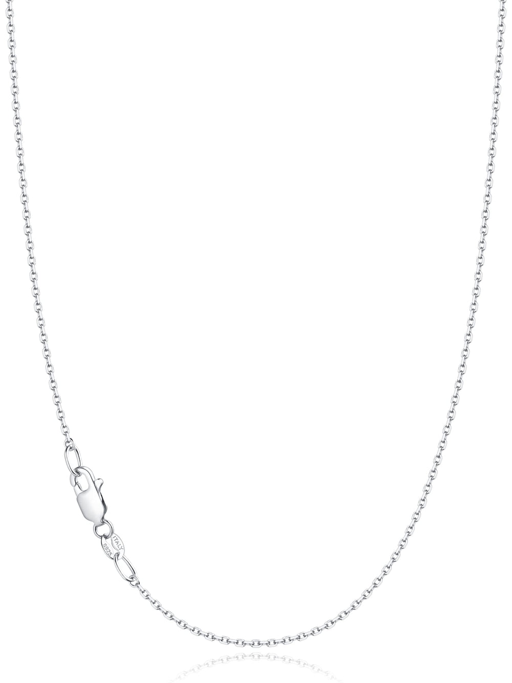 Jewlpire silver chain 1.1mm cable detail for daily wear and shine.
