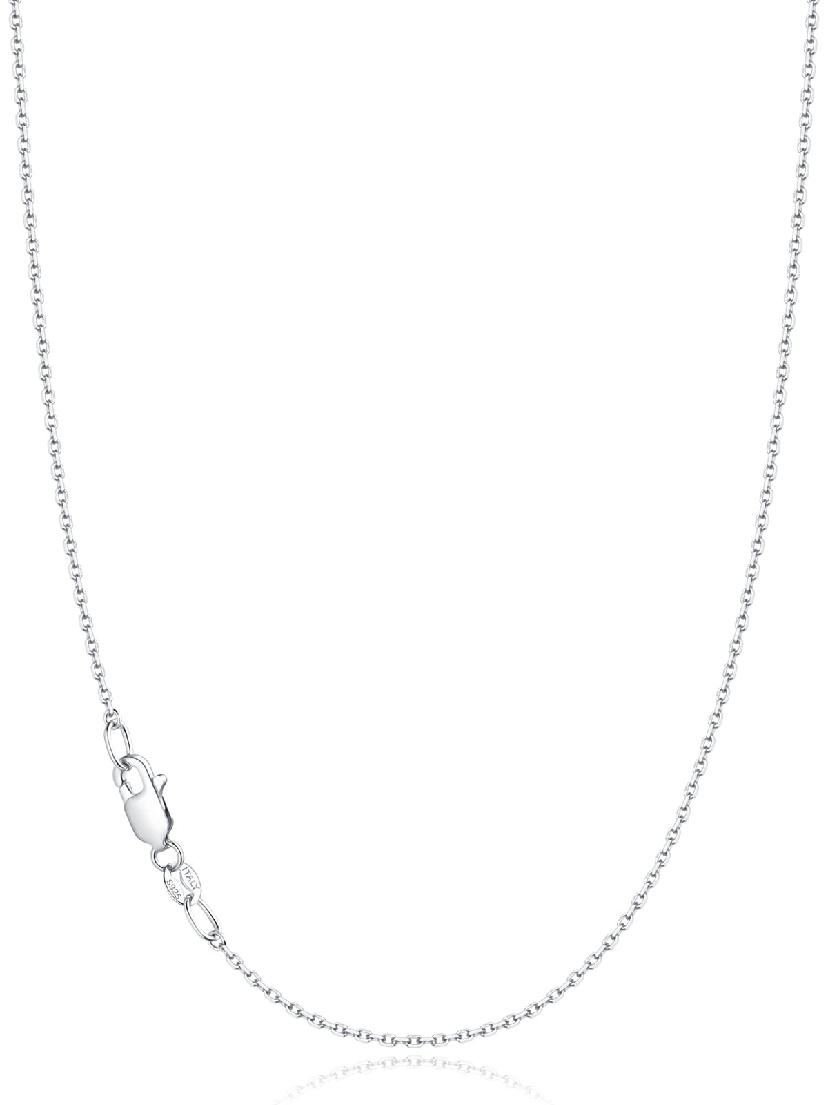 Jewlpire silver chain 1.1mm cable detail for daily wear and shine.
