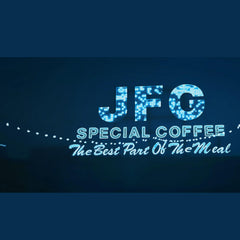 JFG Special Blend aroma rising from a steaming cup.