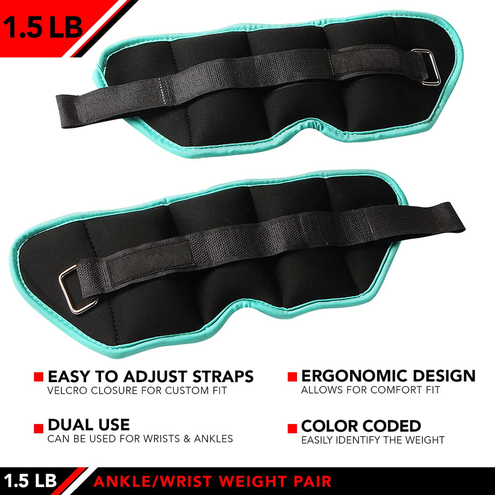 JFIT adjustable Velcro straps ensure a snug fit for most users throughout routines.