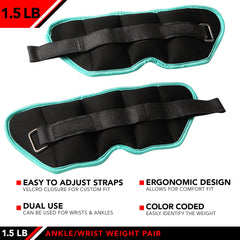 JFIT adjustable Velcro straps ensure a snug fit for most users throughout routines.
