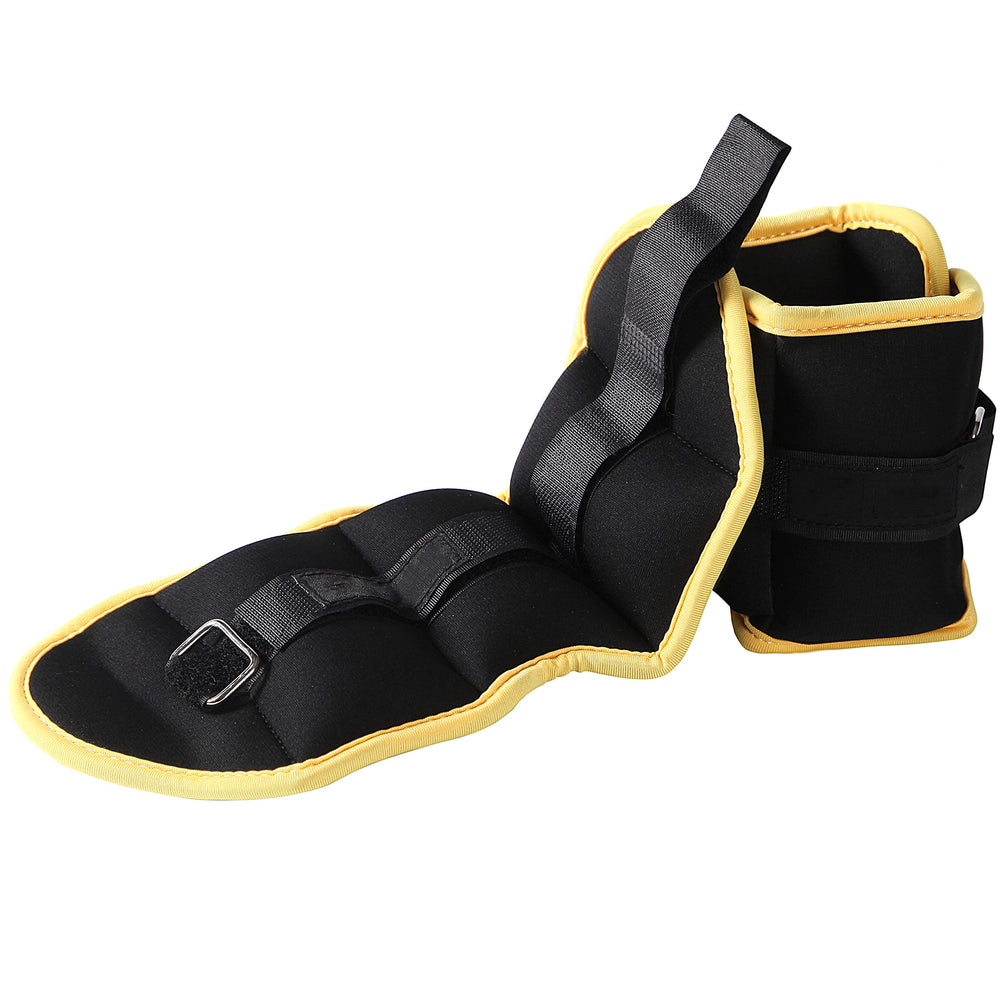 JFIT ankle weight pair 2 lb, side view with adjustable strap.