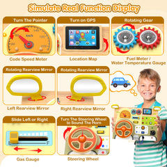JGOBUB Busy Board buttons boost hand–eye coordination and tactile learning.