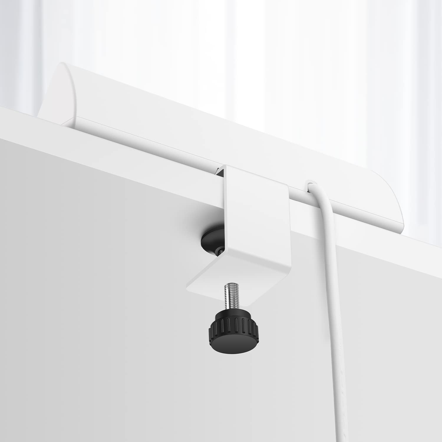 Jgstkcity compact design fits desks up to 1.96 inches thick.