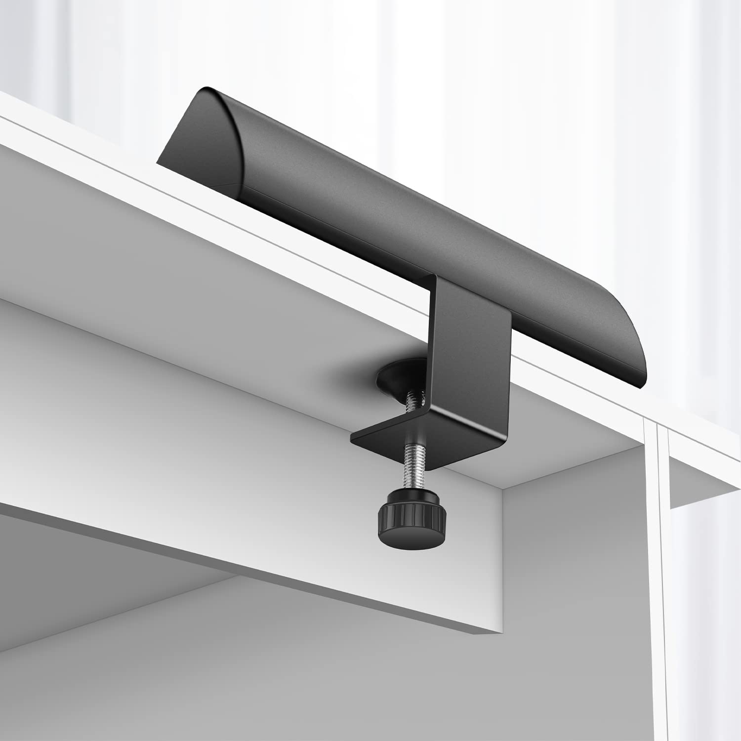 Jgstkcity desk clamp power strip semi-permanent mount saves space.
