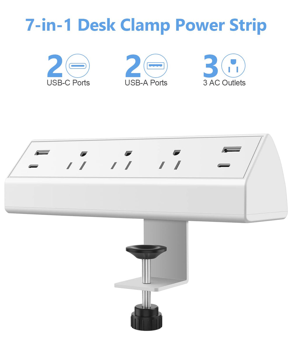 Jgstkcity two PD20W USB-C ports enable fast charging at your workspace.