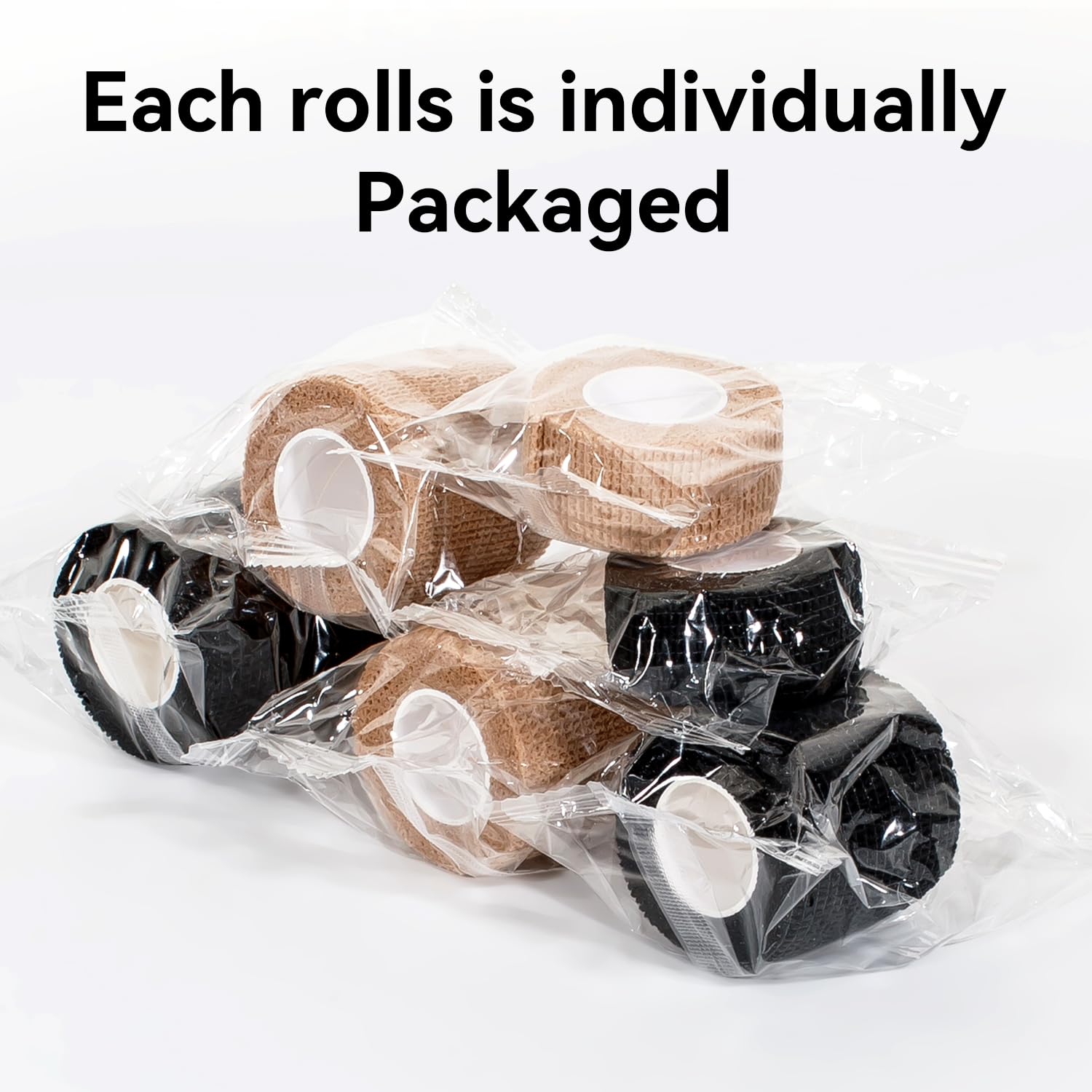 JHGIC elastic cohesive wrap for sports injuries provides secure, clip-free wear.