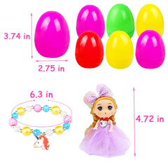 JIABNUKKN colorful bracelets packed in eggs for adorable wearable keepsakes