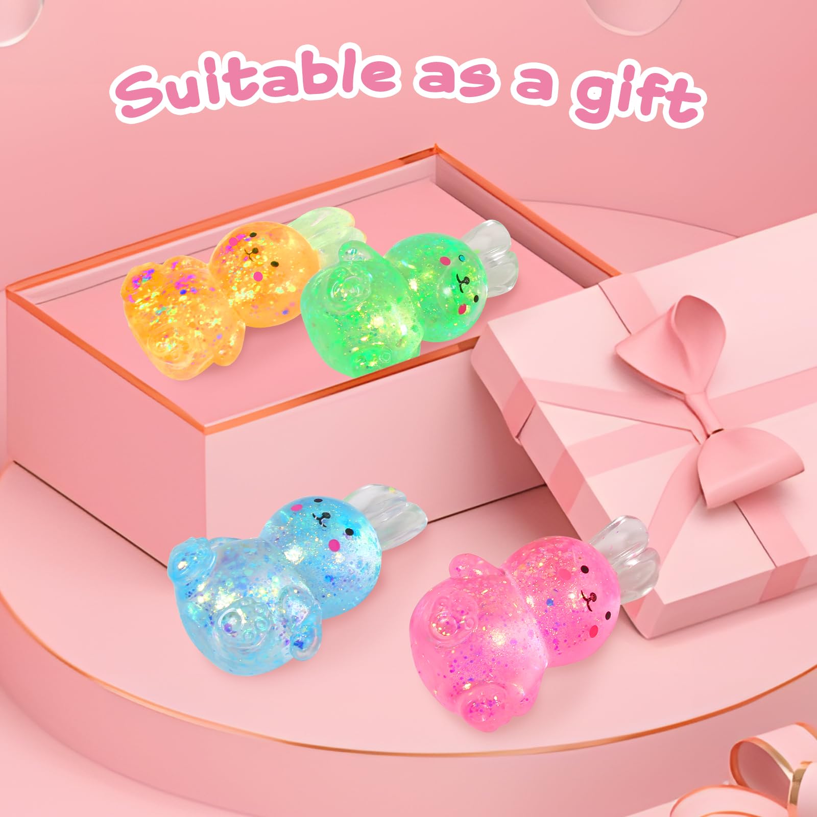 JIACAI squishy bunny ball for relaxing squeezes and concentration