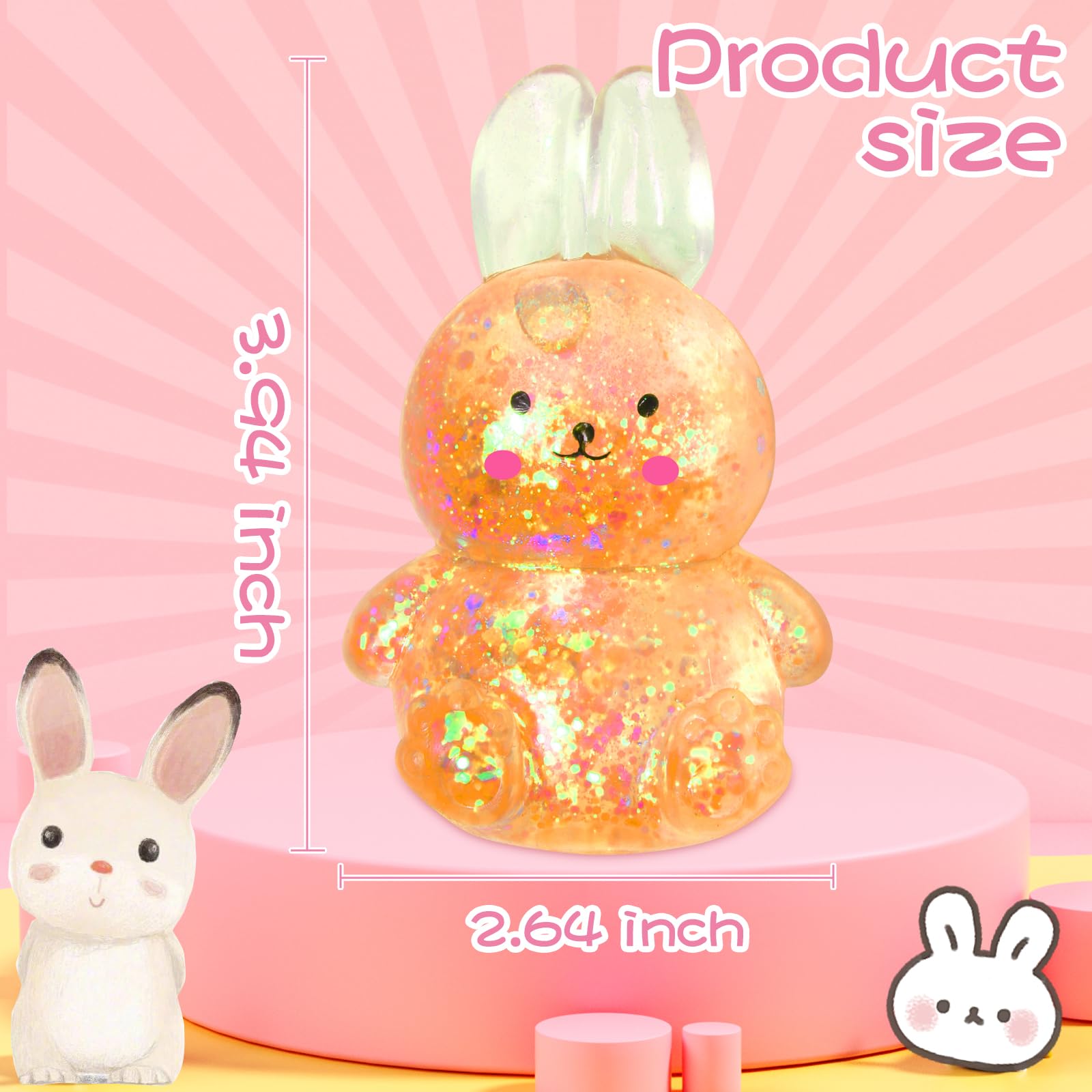 JIACAI Easter Bunny blue stress ball fits in hand for quick calm