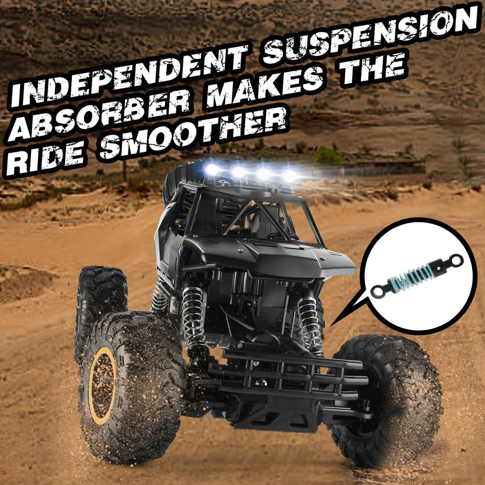 Jiakora RC Car suspension system cushions bumps for smoother high-speed runs.