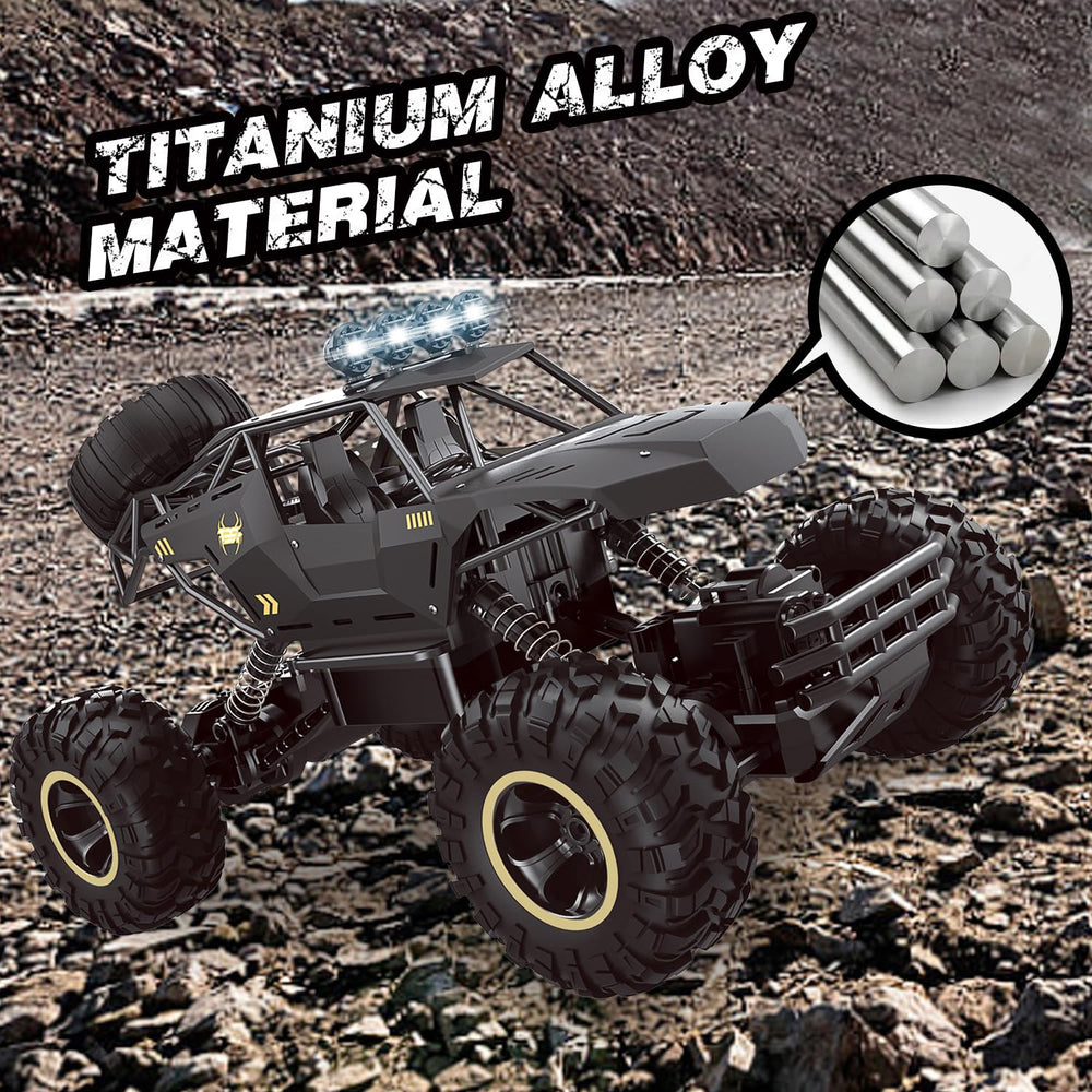 Jiakora RC Car terrain tires provide strong grip on grass, dirt, and carpet.