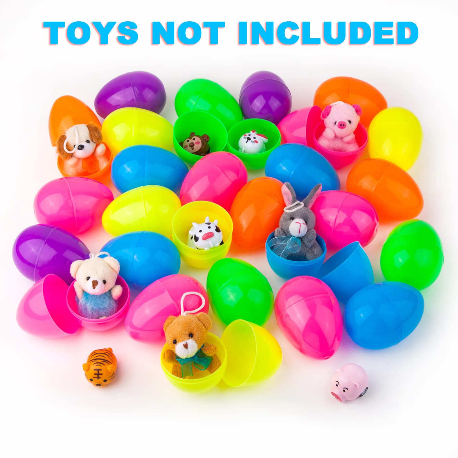 JIALWEN orange 3.35-inch Easter egg, fills with candies or mini toys.