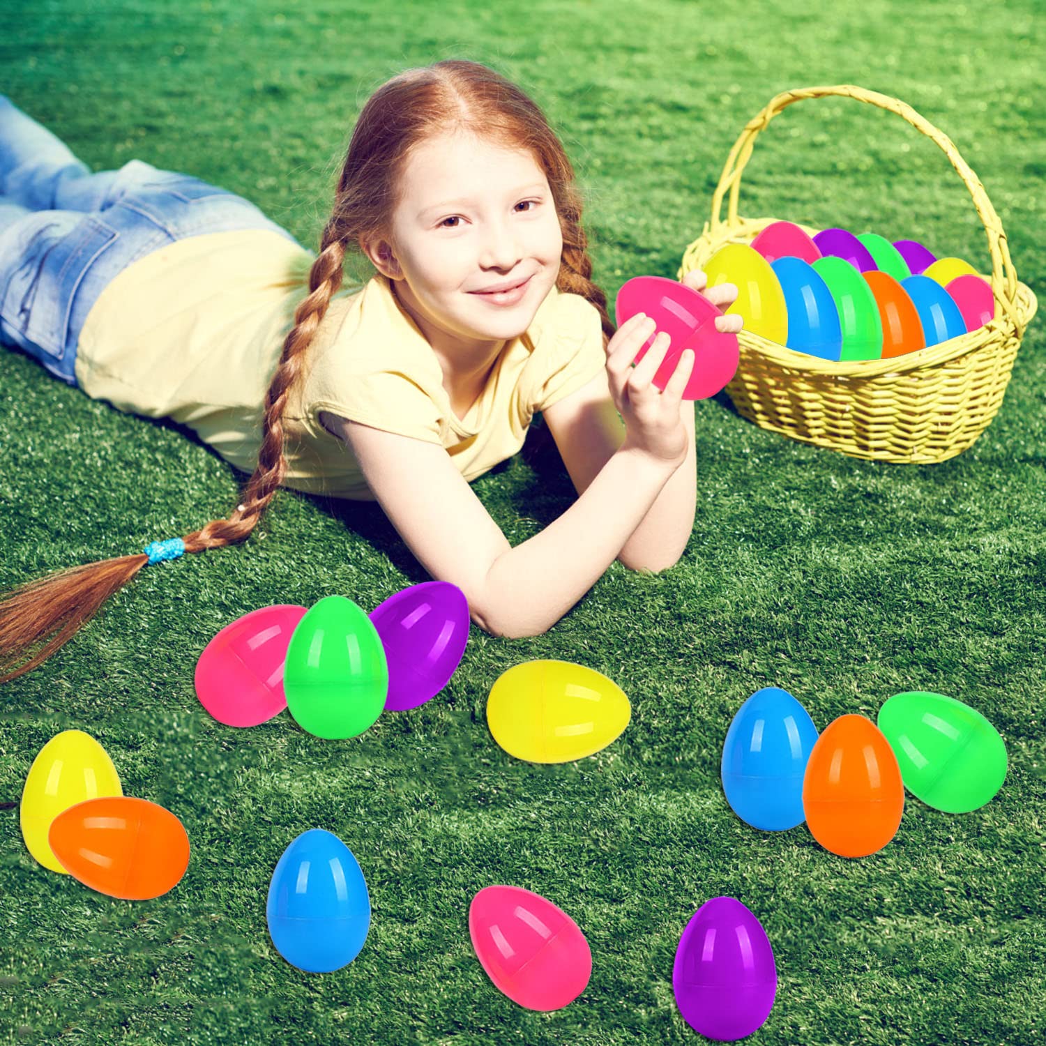 JIALWEN 3.35-inch egg set with separate pieces for hands-on assembly.