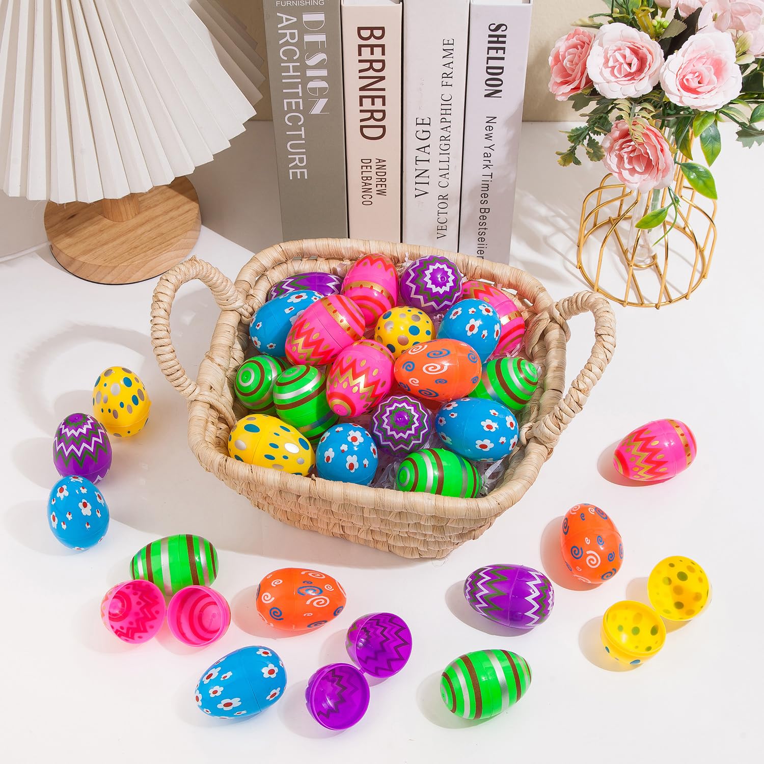 JIALWEN Easter eggs with fillable design for surprises during hunts.