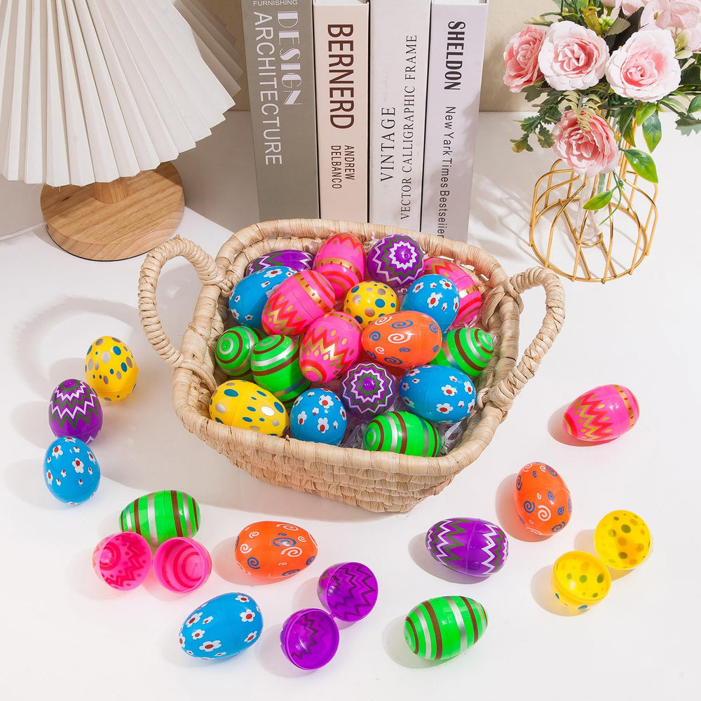 JIALWEN Easter eggs with fillable design for surprises during hunts.