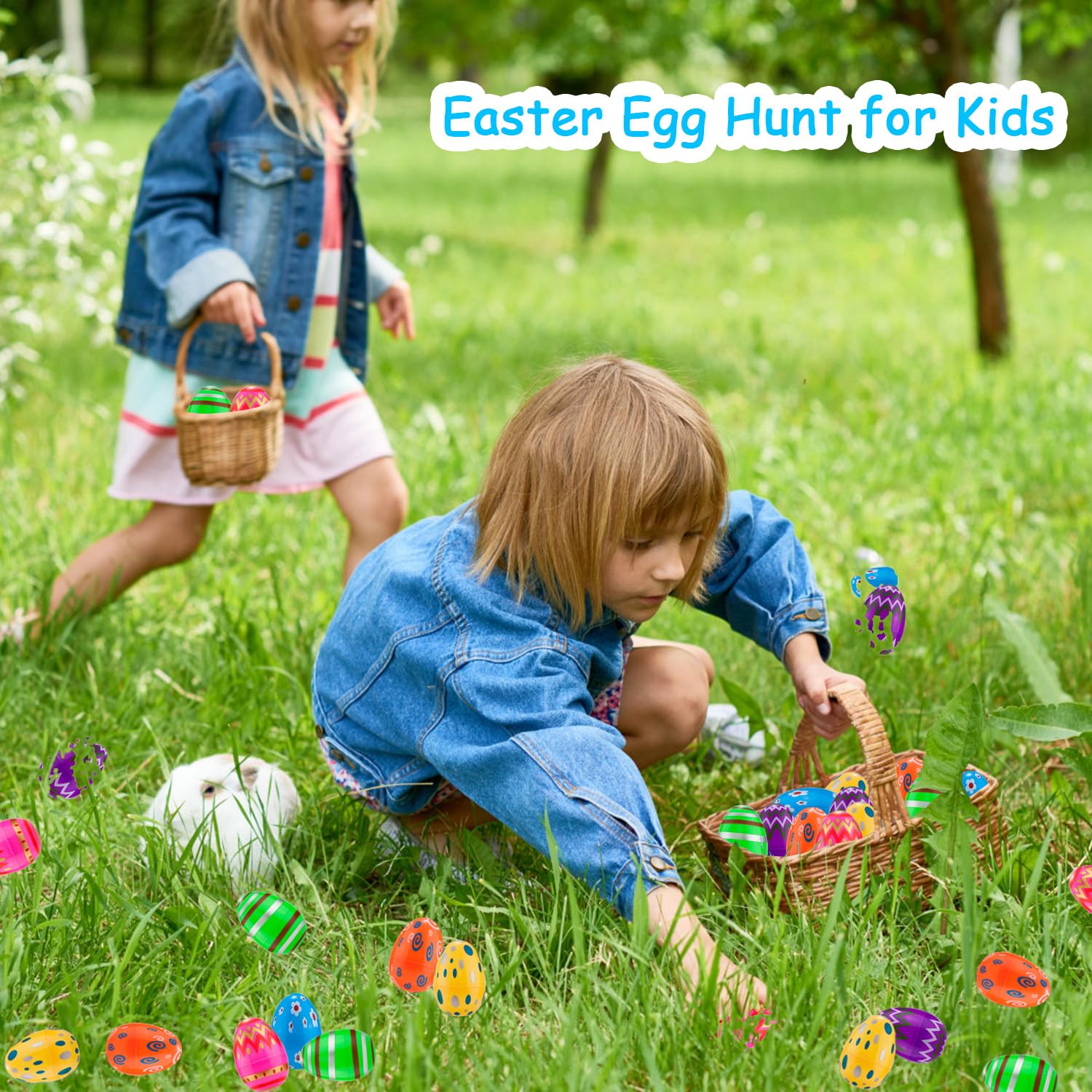 JIALWEN vibrant eggs ideal for Easter decorations and hunts.