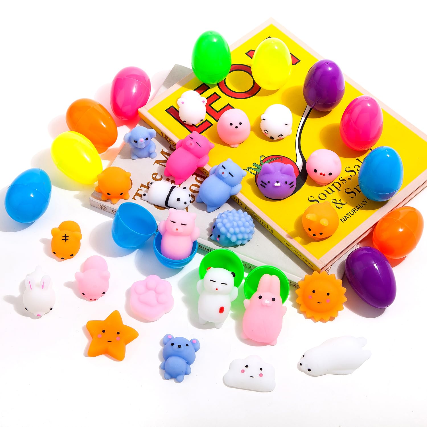 JIALWEN bunny mochi squishy toy inside egg offers soothing play and mood boost