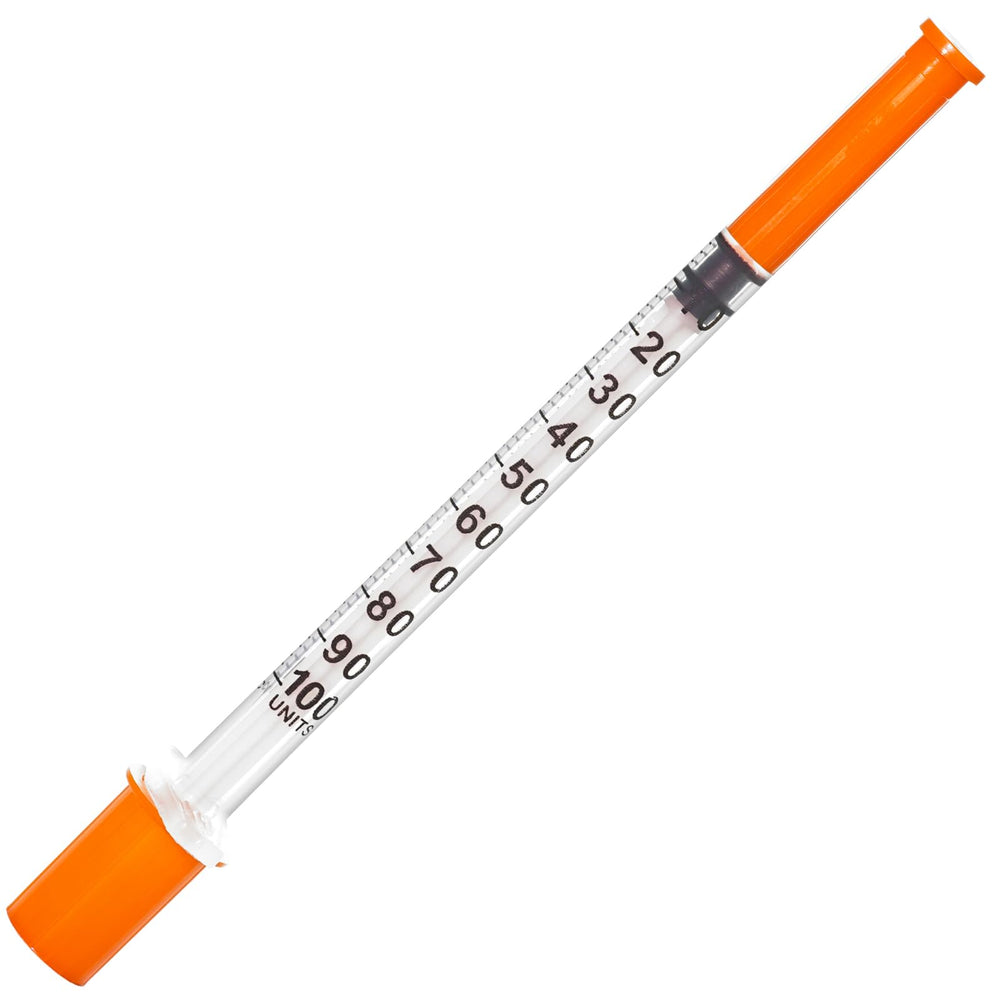 JIBENGAO U-100 syringe front view for precise 1mL dosing and ease of use.