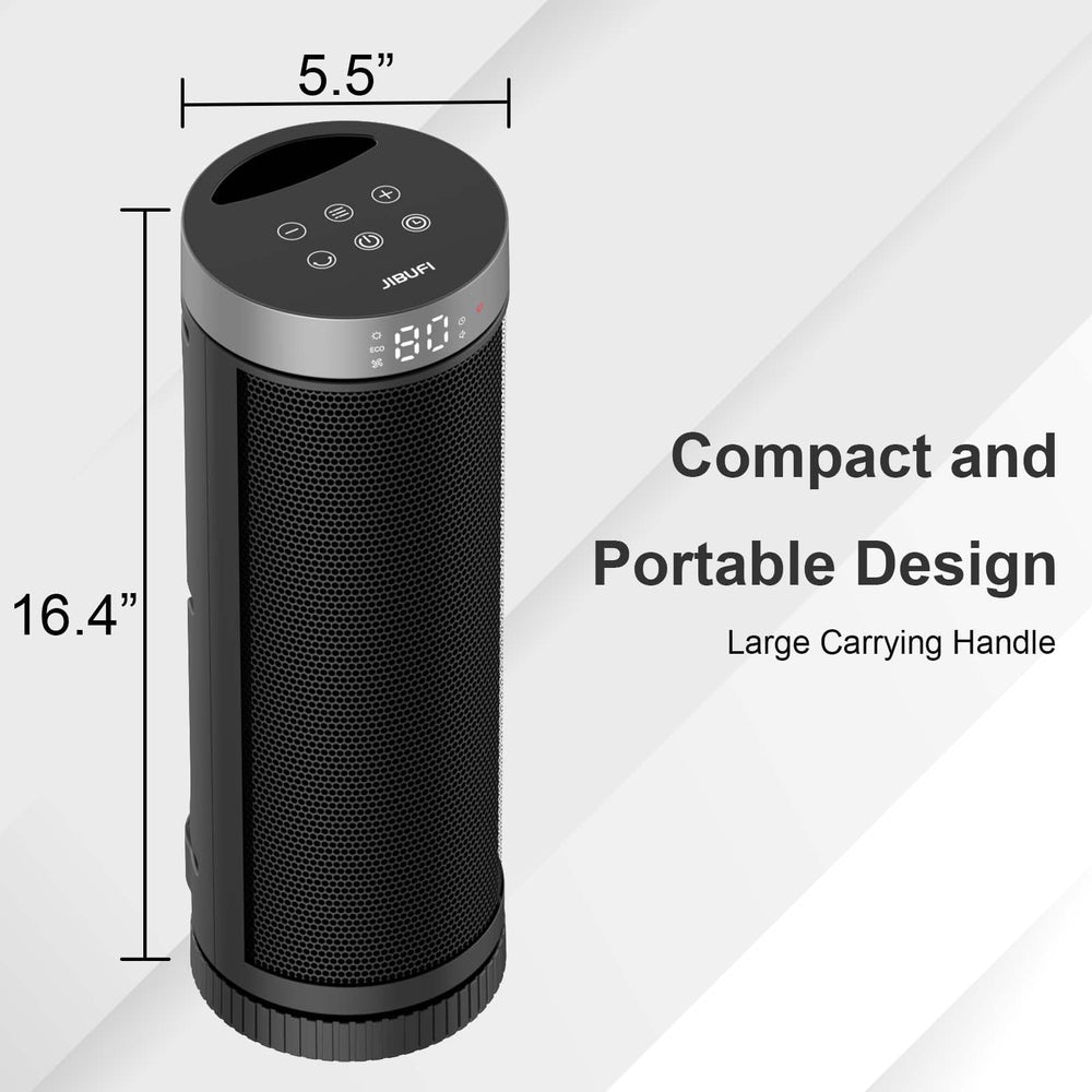 JIBUFI compact heater suited for desk and office use.