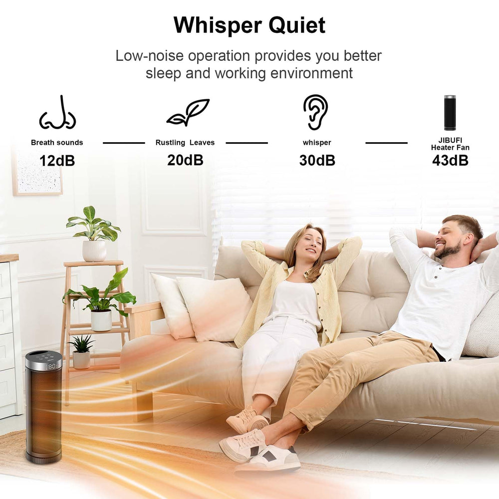 JIBUFI thermostat display showing the room temperature for smart comfort.
