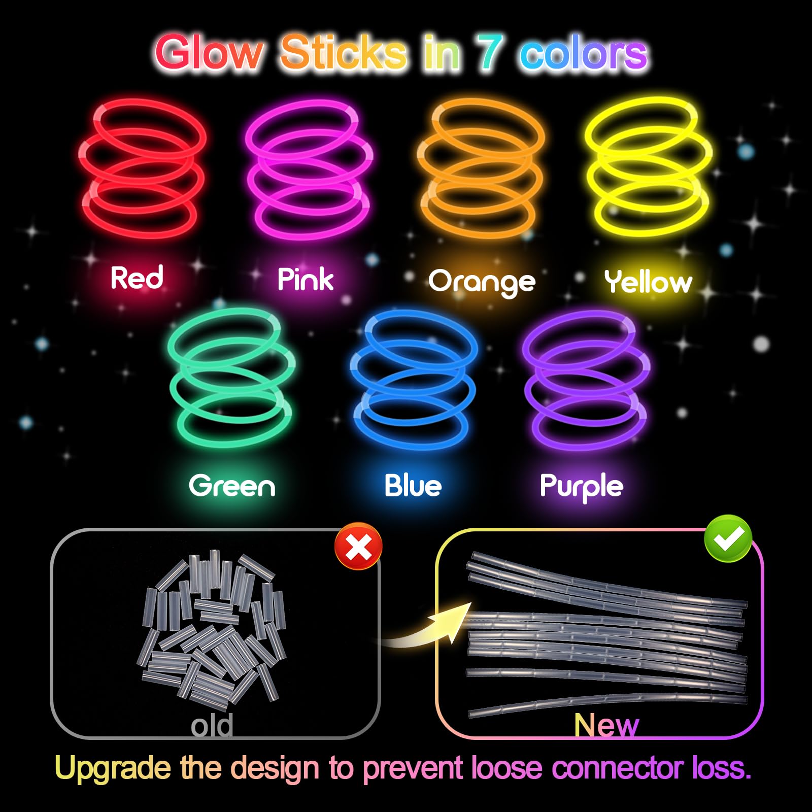 JICUICUI glow accessories brighten outdoor events and weddings