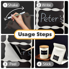 JIEHENG waterproof reusable stickers label pantry containers without residue