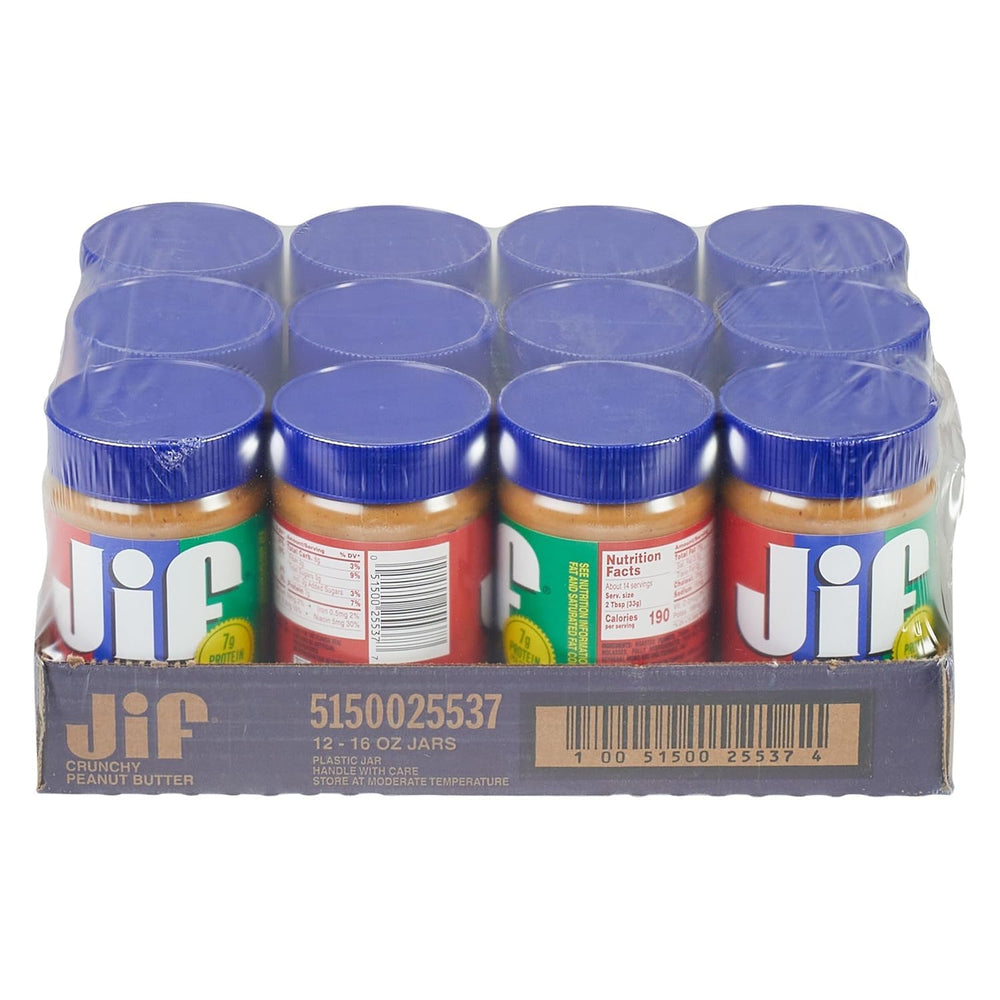 Jif Crunchy Peanut Butter ingredients close-up highlights peanuts