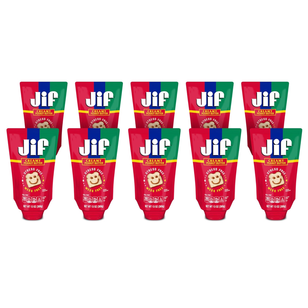 Jif Squeeze packaging showcasing easy, mess-free on-the-go snacking.