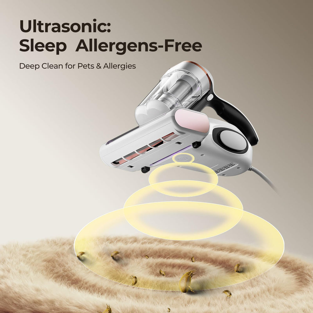 JIGOO J300 5m cord enables cleaning large bedding areas