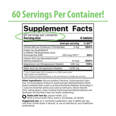 Jigsaw Health MagSRT bottle label highlighting Albion dimagnesium malate for premium minerals.
