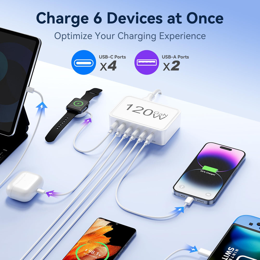 Jiiorrio compact travel charger, bag-friendly design for on-the-go power.