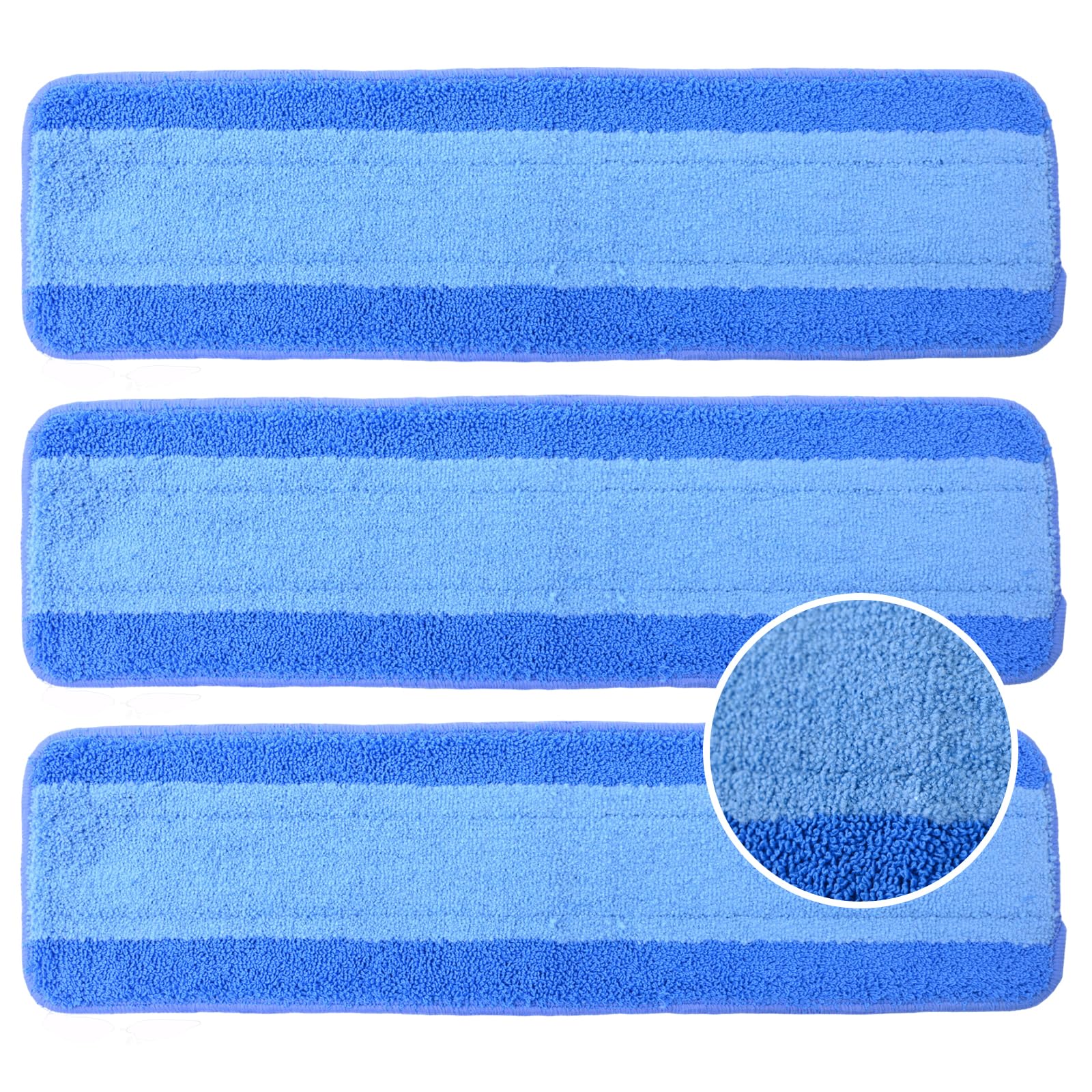 Jikefa Bona-compatible mop pad in a 3-pack for versatile cleaning.