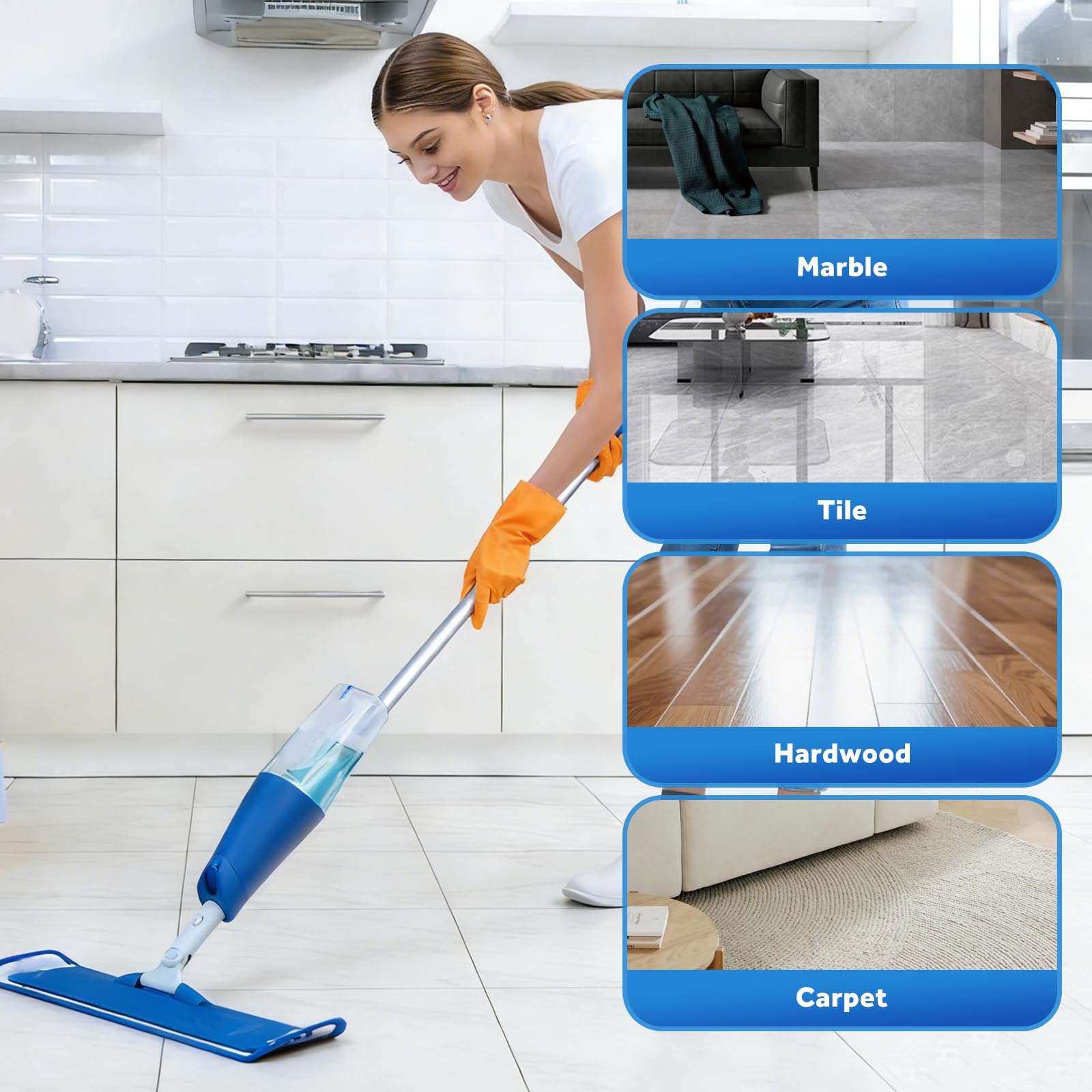 Jikefa multiroom cleaning pad set for busy homes.