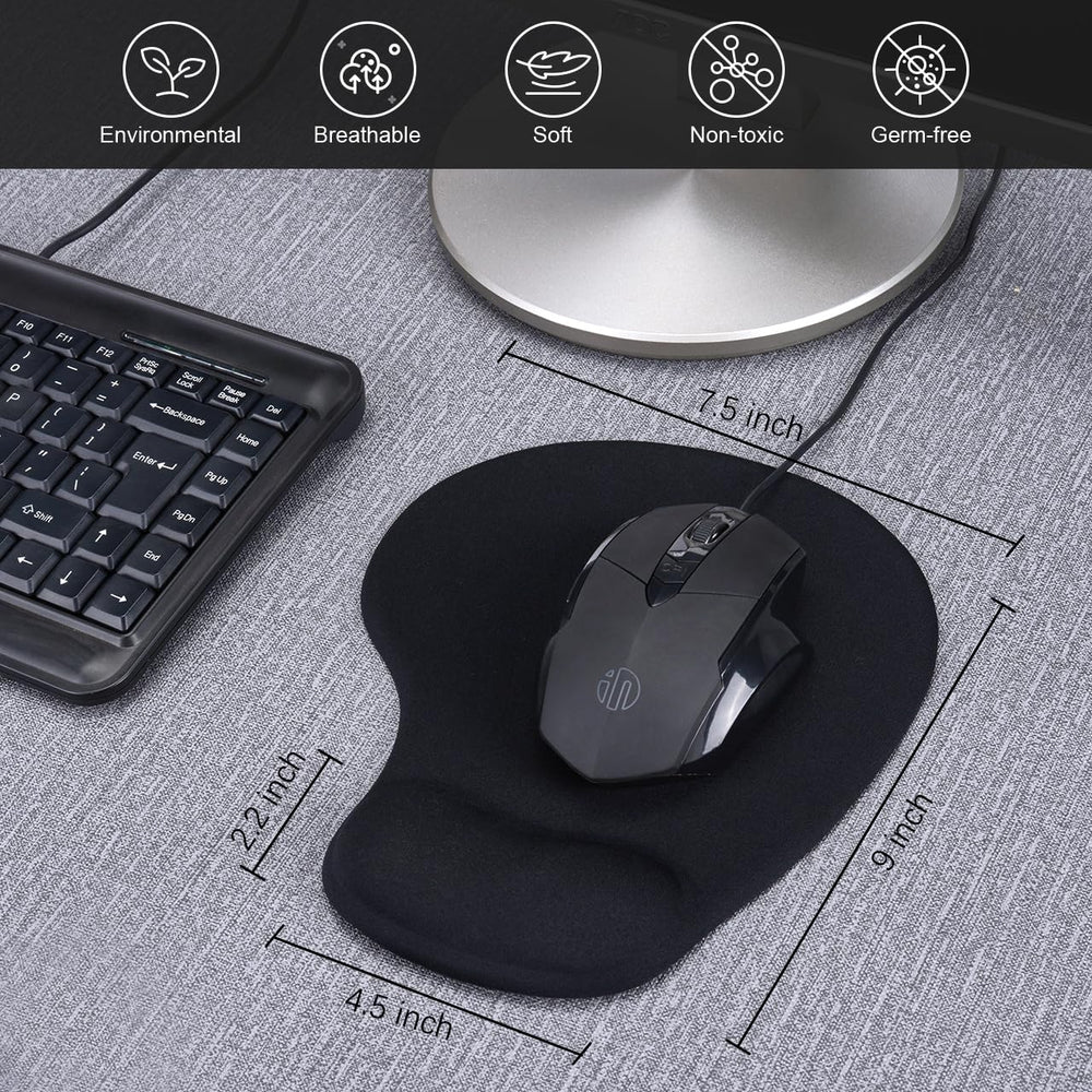 JIKIOU mouse pad featuring smooth fabric for precise tracking and comfortable gliding