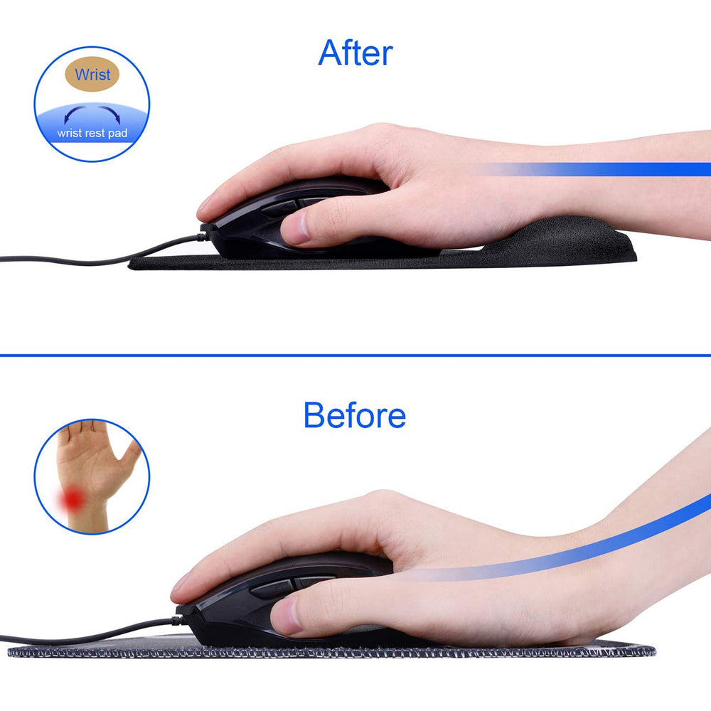 JIKIOU mouse pad featuring smooth fabric covering for precise tracking