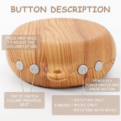 JILPAK music box featuring 9 lullabies for soothing baby sounds