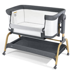 Jimglo 3-in-1 bassinet in standalone mode offers a compact sleep space for newborns.