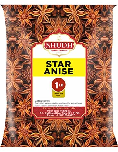 Jimidar star anise whole 1lb pods for baking and tea flavors.