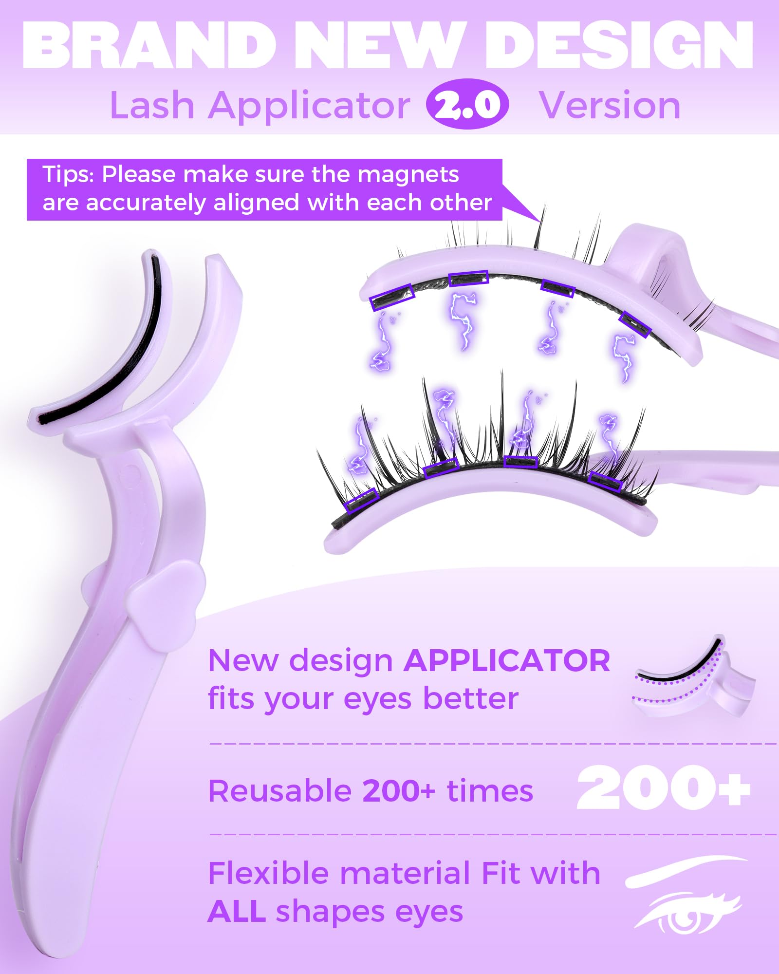 Compact travel case keeps lashes safe on the go.