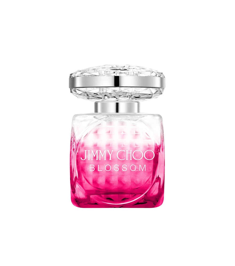 Jimmy Choo Blossom bottle pour highlights vibrant florals for confident daily wear.