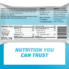 JIMMYBAR chocolate peanut butter bar unwrap reveals glossy coating and aroma.