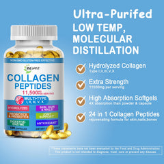 JINGYAT Collagen Softgels packaging shot emphasizes non-GMO formula and clean ingredients.